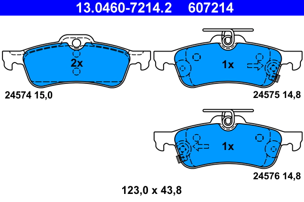 Remblokset ATE 13.0460-7214.2