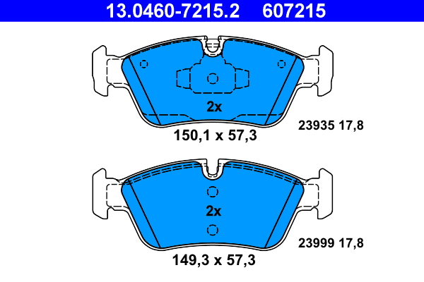 Remblokset ATE 13.0460-7215.2