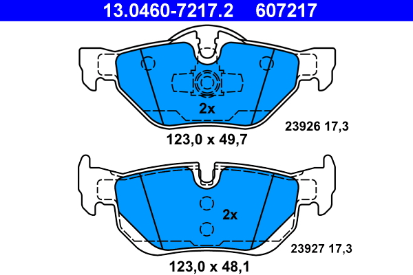 Remblokset ATE 13.0460-7217.2