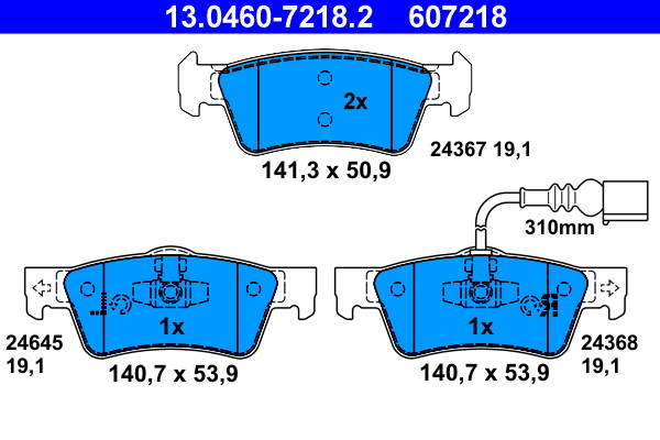 Remblokset ATE 13.0460-7218.2