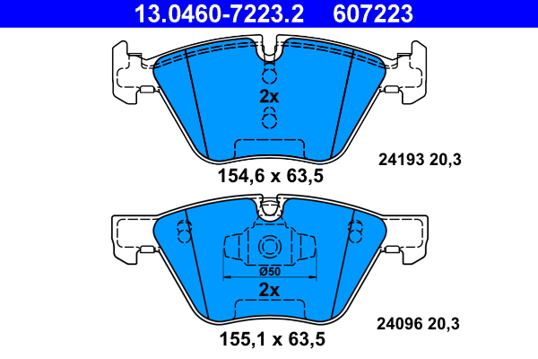 Remblokset ATE 13.0460-7223.2