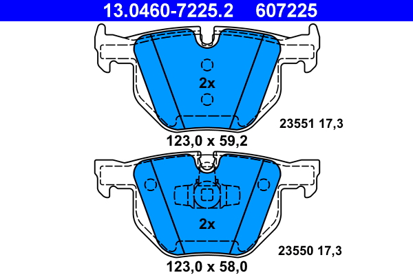 Remblokset ATE 13.0460-7225.2