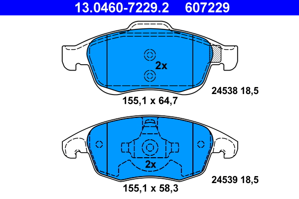 Remblokset ATE 13.0460-7229.2