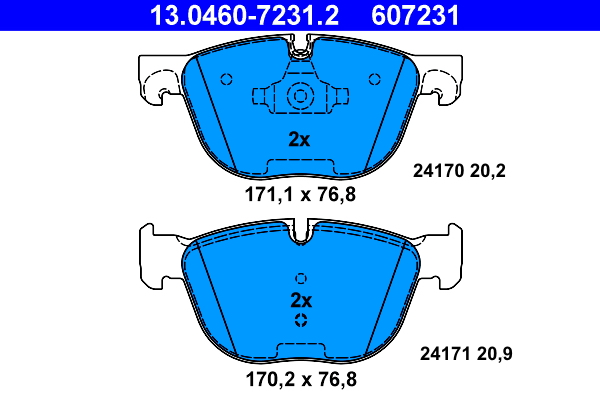 Remblokset ATE 13.0460-7231.2