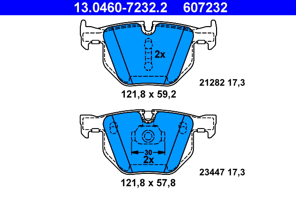 Remblokset ATE 13.0460-7232.2