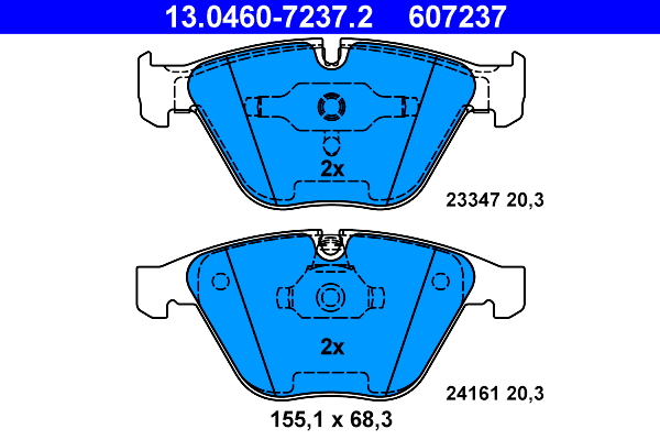 Remblokset ATE 13.0460-7237.2