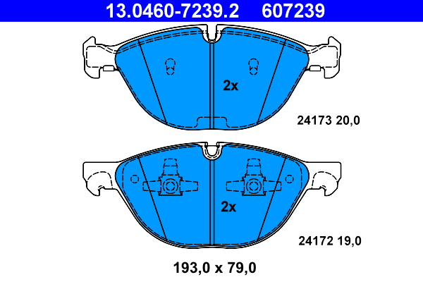 Remblokset ATE 13.0460-7239.2