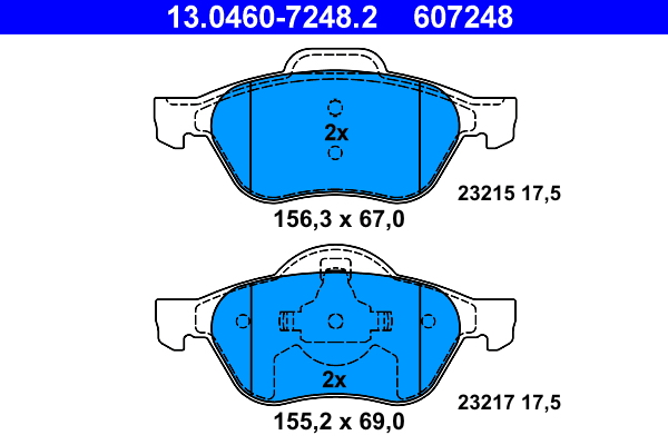 Remblokset ATE 13.0460-7248.2