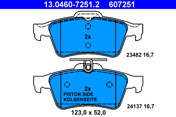 Remblokset ATE 13.0460-7251.2