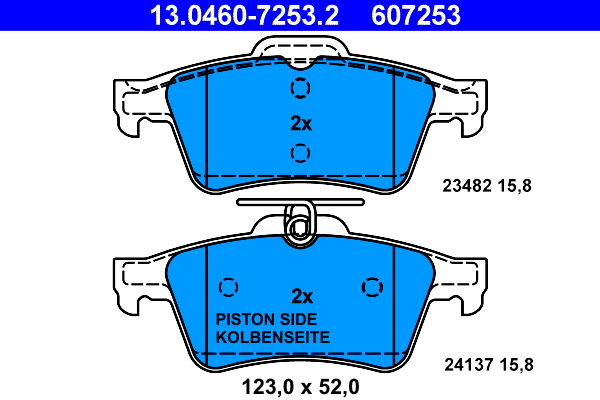 Remblokset ATE 13.0460-7253.2