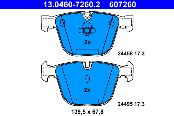 Remblokset ATE 13.0460-7260.2