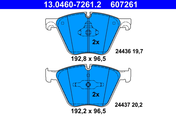 Remblokset ATE 13.0460-7261.2