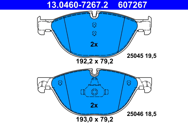 Remblokset ATE 13.0460-7267.2