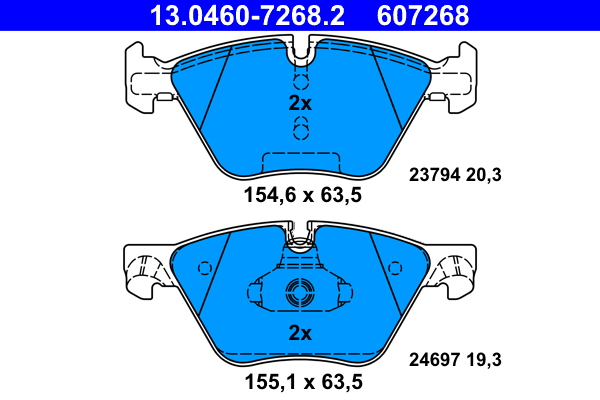 Remblokset ATE 13.0460-7268.2