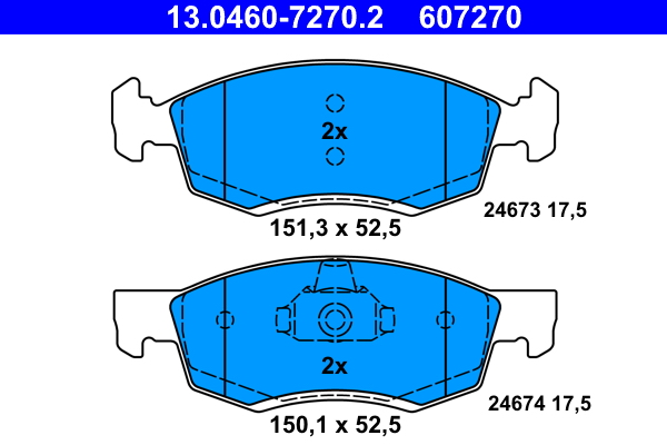 Remblokset ATE 13.0460-7270.2