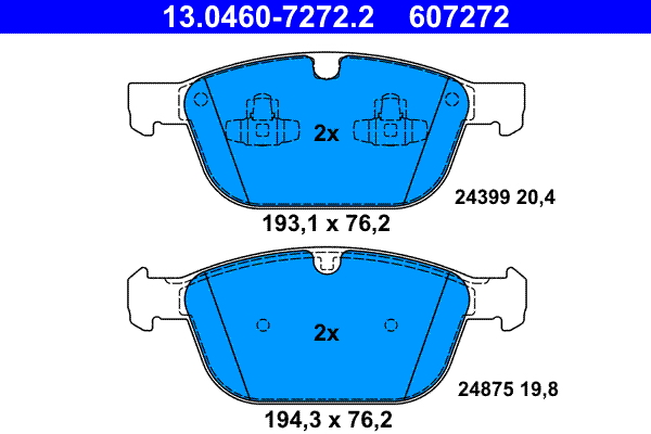 Remblokset ATE 13.0460-7272.2