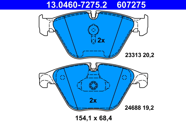 Remblokset ATE 13.0460-7275.2