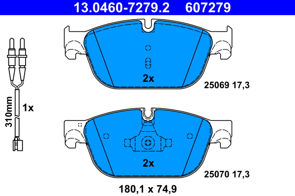 Remblokset ATE 13.0460-7279.2