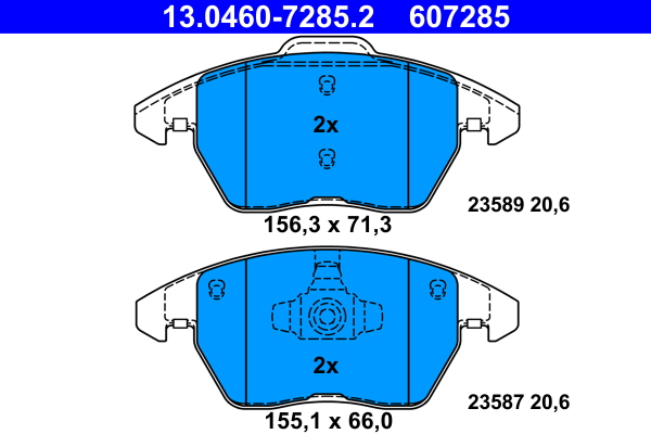 Remblokset ATE 13.0460-7285.2