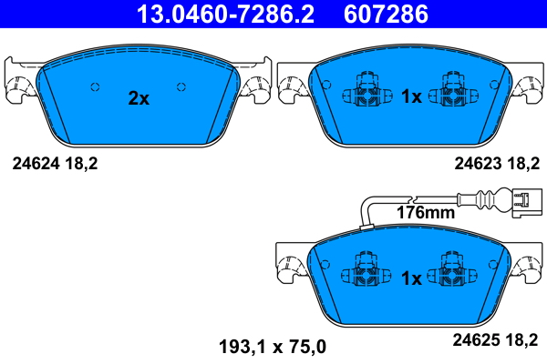 Remblokset ATE 13.0460-7286.2