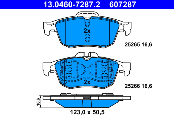 Remblokset ATE 13.0460-7287.2