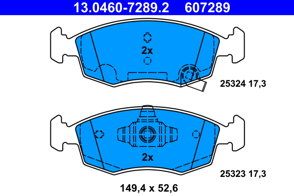 Remblokset ATE 13.0460-7289.2