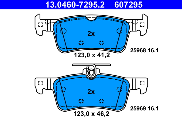 Remblokset ATE 13.0460-7295.2