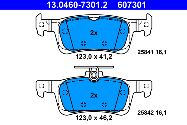 Remblokset ATE 13.0460-7301.2