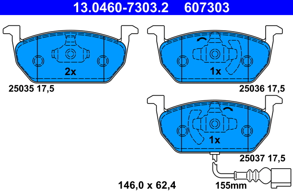 Remblokset ATE 13.0460-7303.2