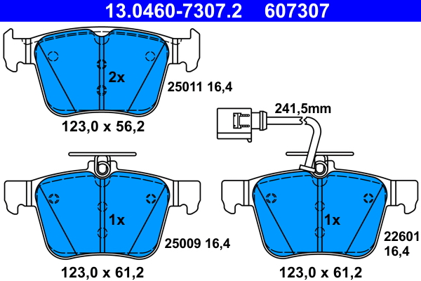 Remblokset ATE 13.0460-7307.2