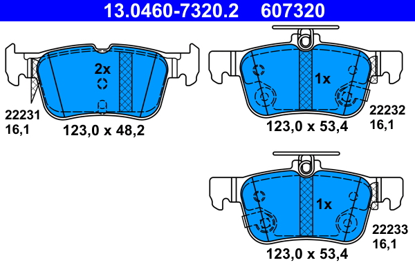 Remblokset ATE 13.0460-7320.2