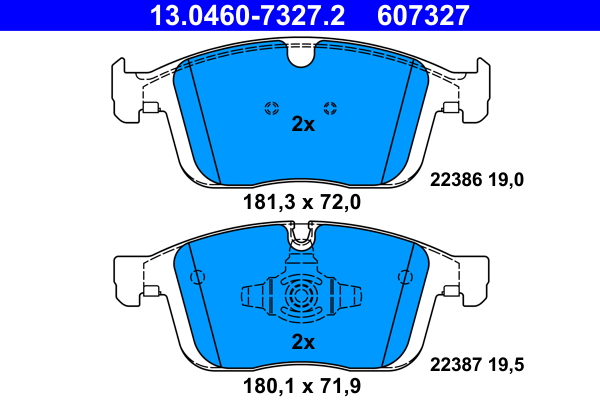 Remblokset ATE 13.0460-7327.2