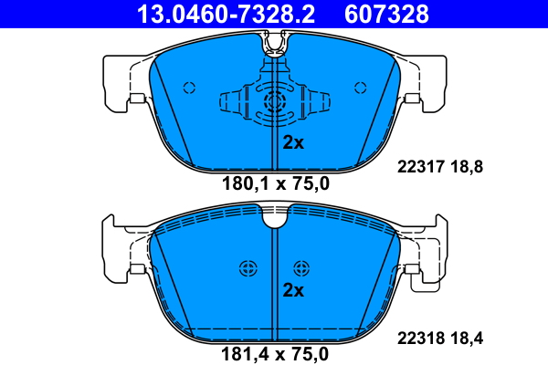 Remblokset ATE 13.0460-7328.2