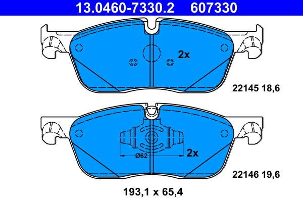 Remblokset ATE 13.0460-7330.2