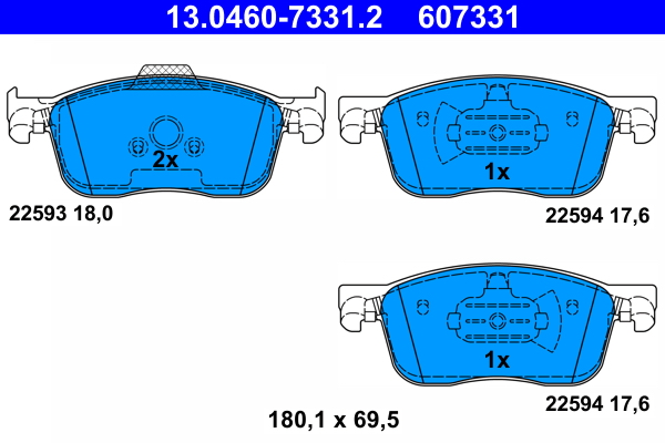 Remblokset ATE 13.0460-7331.2