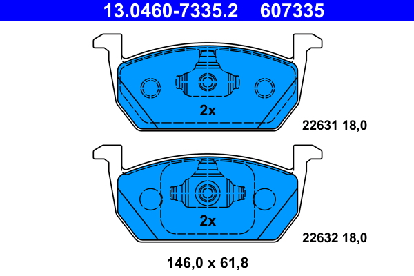 Remblokset ATE 13.0460-7335.2