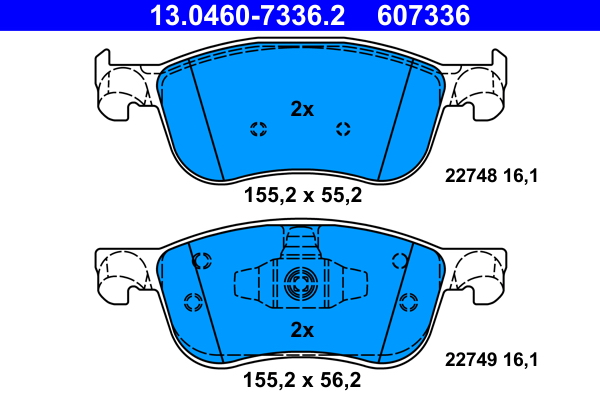 Remblokset ATE 13.0460-7336.2