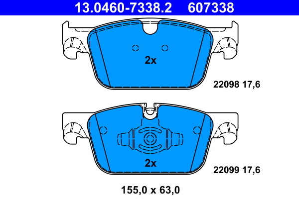 Remblokset ATE 13.0460-7338.2