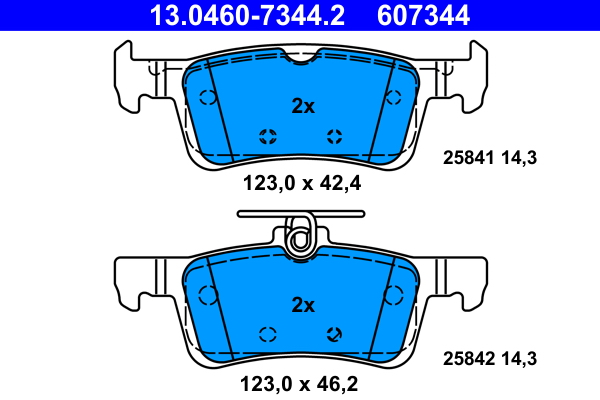 Remblokset ATE 13.0460-7344.2