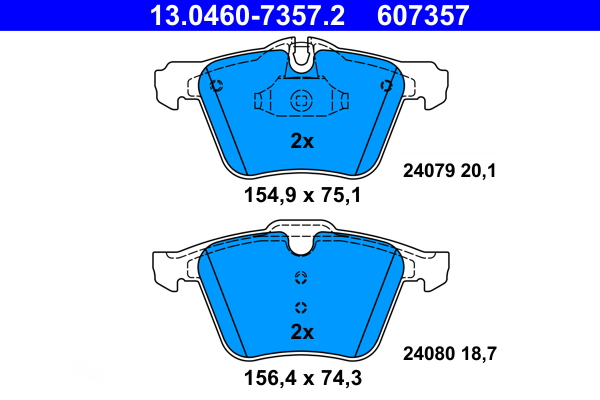 Remblokset ATE 13.0460-7357.2