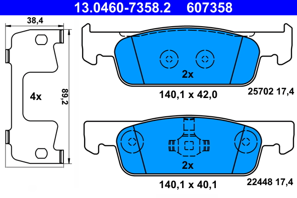 Remblokset ATE 13.0460-7358.2