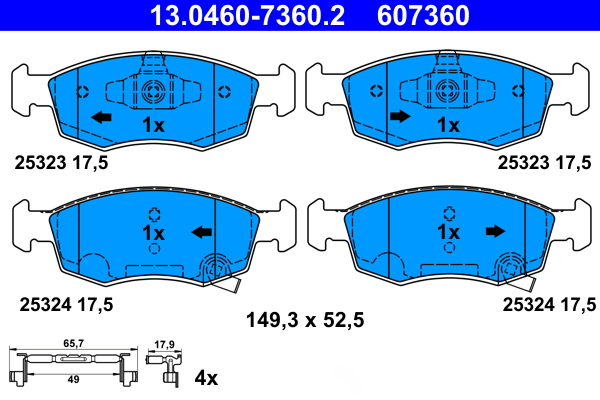 Remblokset ATE 13.0460-7360.2