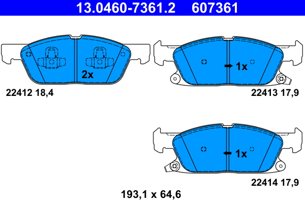 Remblokset ATE 13.0460-7361.2