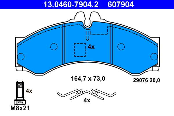 Remblokset ATE 13.0460-7904.2