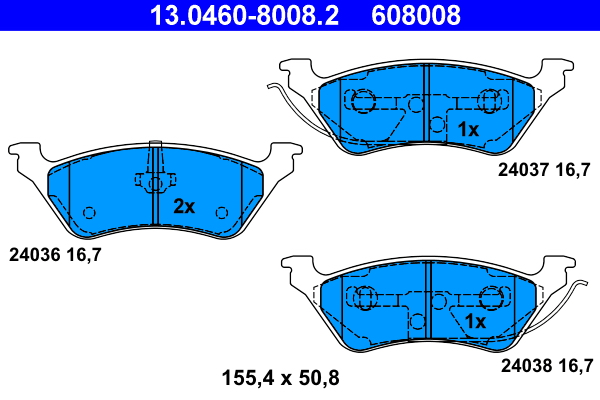 Remblokset ATE 13.0460-8008.2