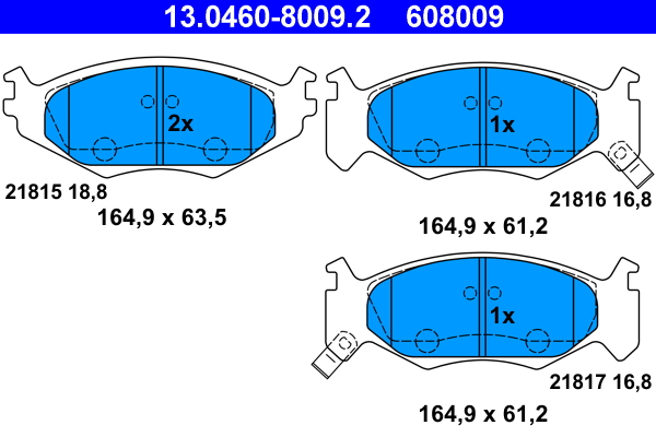 Remblokset ATE 13.0460-8009.2