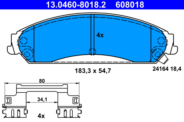 Remblokset ATE 13.0460-8018.2