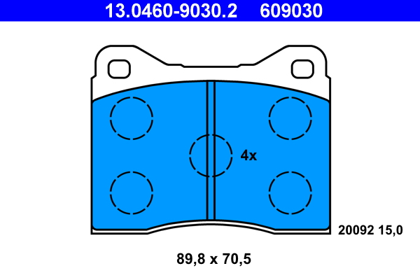 Remblokset ATE 13.0460-9030.2