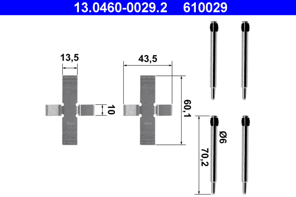 Rem montageset ATE 13.0460-0029.2