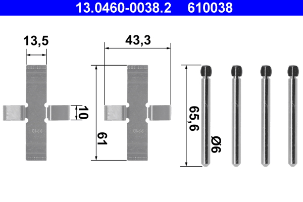 Rem montageset ATE 13.0460-0038.2